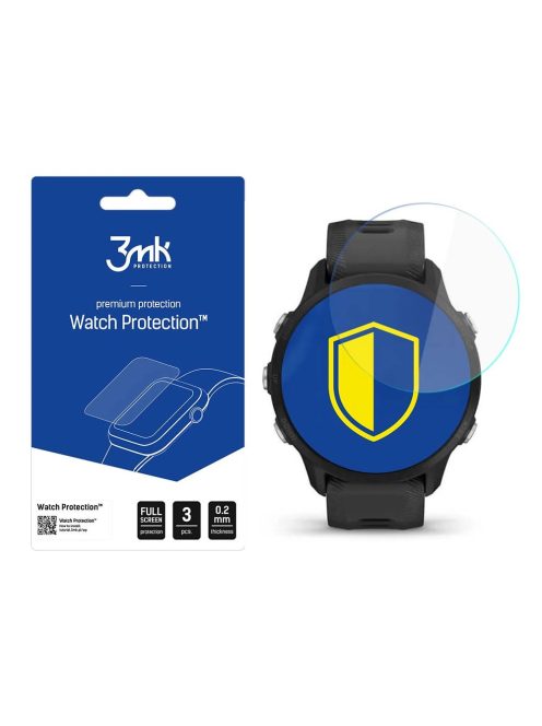 3mk Watch Protection™ v. FlexibleGlass hybrid glass on Garmin Forerunner 955