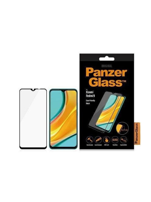 Tempered glass PanzerGlass E2E Regular for Xiaomi Redmi 9 - black