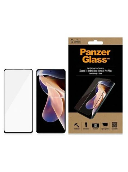 Tempered Glass PanzerGlass E2E Regular for Xiaomi Redmi Note 11 Pro/11 Pro+ 5G - Black