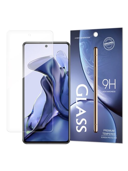 Xiaomi 11T 11T Pro Üvegfólia Kijelzővédő Tempered Glass Keretnélküli (Vastag tokhoz) Áttetsző