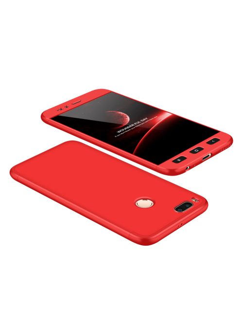 GKK 360 Protection Tok Ütésállókivitel 2in1 Védőtok Xiaomi Mi A1 / Mi 5X Piros