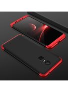 GKK 360 Protection Tok Ütésállókivitel 2in1 Védőtok Xiaomi Redmi 5 Plus / Redmi Note 5 (single camera) Fekete-Piros