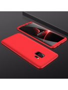 GKK 360 Protection Tok Ütésállókivitel 2in1 Védőtok Samsung Galaxy S9 Plus G965 Piros