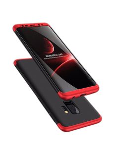   GKK 360 Protection Tok Ütésállókivitel 2in1 Védőtok Samsung Galaxy S9 Plus G965 Fekete-Piros