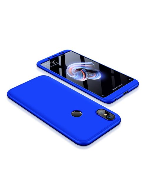 GKK 360 Tok Ütésállókivitel Full Body Elő-Hátlapi Védelem Xiaomi Redmi Note 5 (dual camera) / Redmi Note 5 Pro Kék
