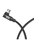 Baseus MVP Elbow Type double-sided angled cable cable with side micro USB plug 2m 1.5A black (CAMMVP-B01)