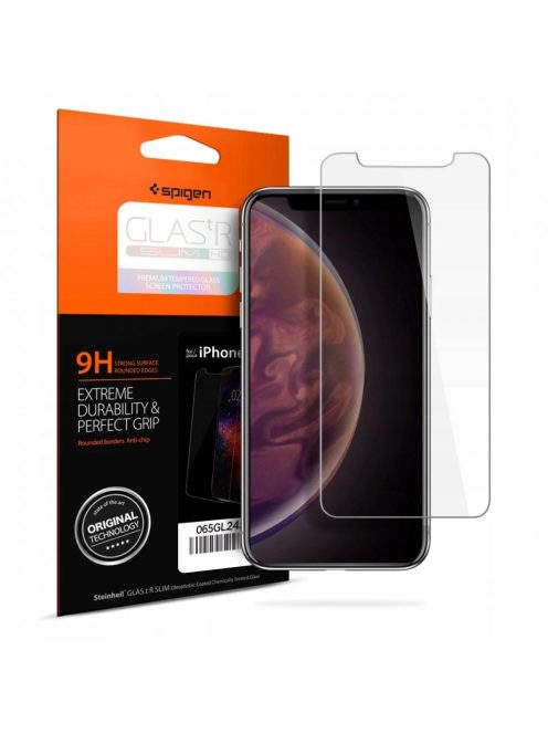 TEMPERED GLASS Spigen GLAS.TR SLIM IPHONE 11 PRO / X / XS