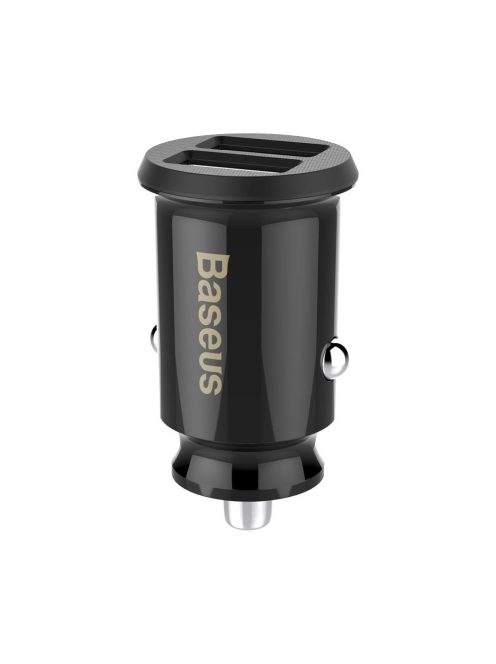 Baseus Grain Car Charger CCALL-ML01 mini charger 2x USB-A 3.1A - black