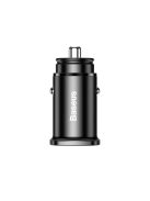 Baseus Square PPS smart car charger with USB Quick Charge 4.0 QC 4.0 and USB-C PD 3.0 SCP ports black (CCALL-AS01)