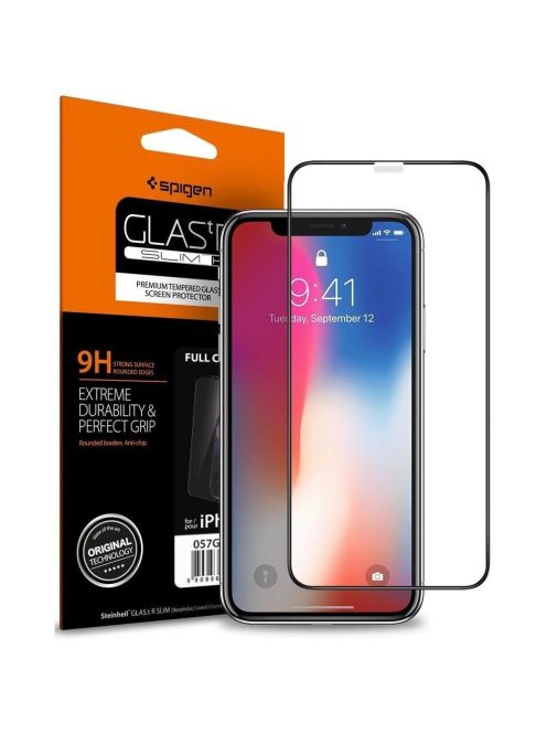 TEMPERED GLASS Spigen GLASS FC IPHONE 11 PRO BLACK