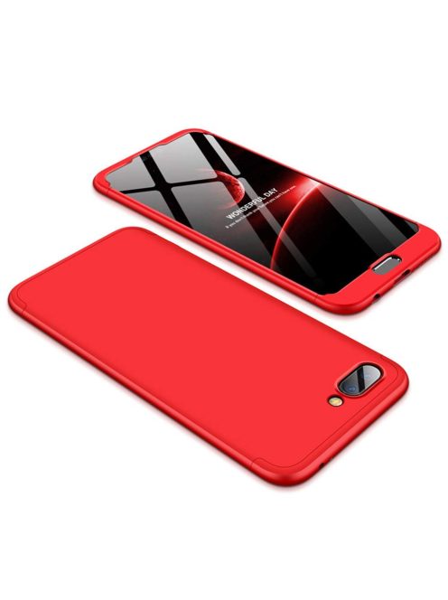 GKK 360 Protection Tok Ütésállókivitel 2in1 Védőtok Huawei Honor 10 Piros