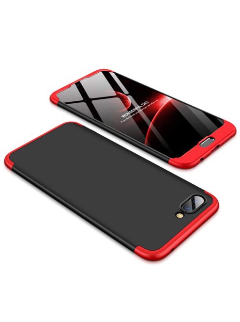 GKK 360 Protection Tok Ütésállókivitel 2in1 Védőtok Huawei Honor 10 Fekete-Piros