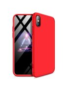 GKK 360 Protection Tok Ütésállókivitel 2in1 Védőtok iPhone XS Max Piros