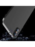 GKK 360 Protection Tok Ütésállókivitel 2in1 Védőtok iPhone XS Max Fekete-Ezüst