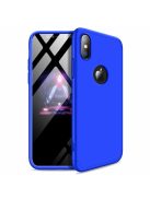 GKK 360 Protection Tok Ütésállókivitel 2in1 Védőtok iPhone XS Max Kék (Látható Logo)