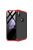 GKK 360 Protection Tok Ütésállókivitel 2in1 Védőtok iPhone XS Max Fekete-Piros (Látható Logo)
