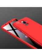 GKK 360 Protection Tok Ütésállókivitel 2in1 Védőtok Samsung Galaxy A6 Plus 2018 A605 Piros