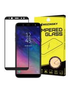 Üvegfólia Kijelzővédő Tempered Glass Tokbarát Samsung Galaxy A6 2018 A600 Fekete Keret