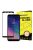 Üvegfólia Kijelzővédő Tempered Glass Tokbarát Samsung Galaxy A6 2018 A600 Fekete Keret