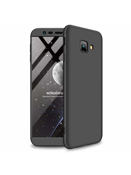 GKK 360 Protection Tok Ütésállókivitel 2in1 Védőtok Samsung Galaxy J4 Plus 2018 J415 Fekete