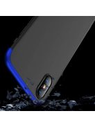 GKK 360 Protection Tok Ütésállókivitel 2in1 Védőtok iPhone XR Fekete-Kék