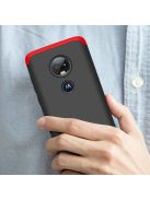 GKK 360 Protection Tok Ütésállókivitel 2in1 Védőtok Motorola Moto G7 Fekete-Piros
