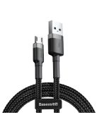 Baseus Cafule Cable CAMKLF-AG1 USB-A / micro USB 2.4A 0.5 m - black-gray