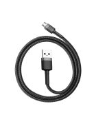 Baseus Cafule Cable CAMKLF-AG1 USB-A / micro USB 2.4A 0.5 m - black-gray