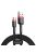 Baseus Cafule Cable CAMKLF-B91 USB-A / micro USB 2.4A 1 m - black and red