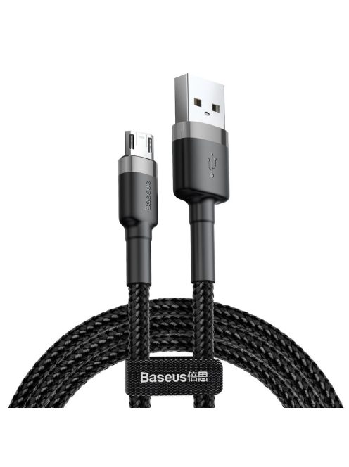 Baseus Cafule Cable CAMKLF-CG1 USB-A / micro USB 1.5A 2 m - black-gray