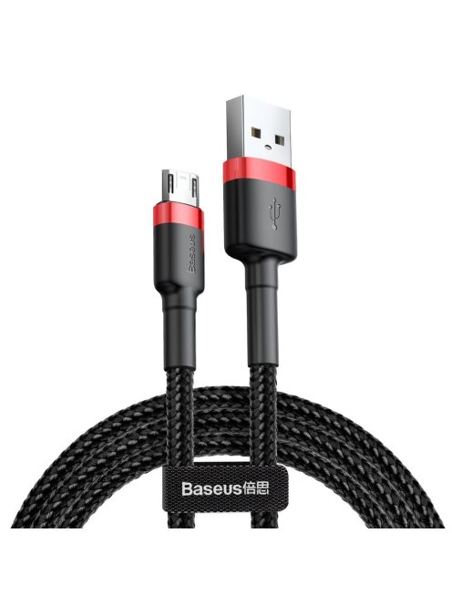 Baseus Cafule Cable CAMKLF-C91 USB-A / micro USB 1.5A 2 m - black and red