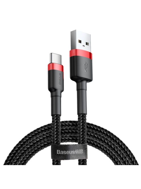 Baseus Cafule USB-A / USB-C QC 3.0 3A cable 1 m - black and red