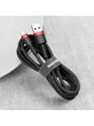 Baseus Cafule USB-A / USB-C QC 3.0 3A cable 1 m - black and red