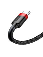 Baseus Cafule Cable Durable Nylon Cable USB / USB-C QC3.0 2A 2M Black-Red (CATKLF-C91)