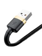 Baseus Cafule USB-A / Lightning 2.4A QC 3.0 cable 1 m - black and gold