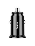 Baseus Circular smart car charger 2x USB QC3.0 Quick Charge 3.0 SCP AFC 30W black (CCALL-YD01)