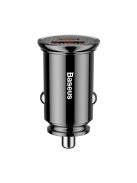 Baseus Circular PPS smart car charger with USB Quick Charge 4.0 QC 4.0 and USB-C PD 3.0 SCP ports black (CCALL-YS01)