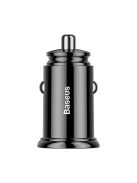 Baseus Circular PPS smart car charger with USB Quick Charge 4.0 QC 4.0 and USB-C PD 3.0 SCP ports black (CCALL-YS01)