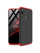 GKK 360 Protection Tok Ütésállókivitel 2in1 Védőtok Xiaomi Redmi Note 7 Fekete-Piros