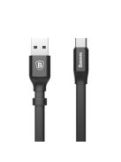 Baseus Nimble flat cable USB / USB-C cable with holder 2A 0.23M black (CATMBJ-01)