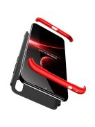 GKK 360 Protection Tok Ütésállókivitel 2in1 Védőtok Xiaomi Redmi 7 Fekete-Piros