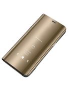 Clear View Notesz Tok Mirror Hivásmutató Funkcióval Samsung Galaxy A40 Arany