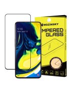 Üvegfólia Kijelzővédő Tempered Glass Tokbarát Samsung Galaxy A80 Fekete Keret