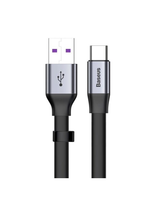 Baseus Simple flat cable USB cable / USB Type C SuperCharge 5A 40W Quick Charge 3.0 QC 3.0 23cm gray (CATMBJ-BG1)