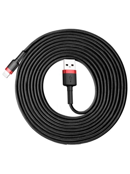 Baseus Cafule USB-A / Lightning 2A QC 3.0 cable 3 m - black and red