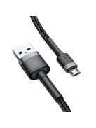 Baseus Cafule Cable durable nylon cable USB / micro USB 2A 3M black-gray (CAMKLF-HG1)