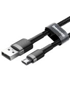 Baseus Cafule Cable durable nylon cable USB / micro USB 2A 3M black-gray (CAMKLF-HG1)