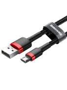 Baseus Cafule Cable durable nylon cable USB / micro USB 2A 3M black-red (CAMKLF-H91)