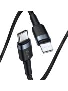 Baseus CATLKLF-G1 Lightning - USB-C PD QC cable 18W 480Mb/s 1m - black and gray