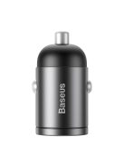 Baseus Tiny Star mini smart USB car charger 30W Quick Charge 3.0 gray (VCHX-A0G)